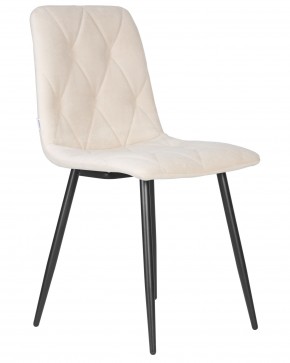 Стул обеденный DOBRIN CHILLY ROMBO, Бежевый Simple 44, основание черный в Игре - igra.ok-mebel.com | фото 2