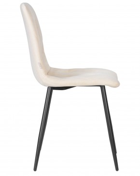 Стул обеденный DOBRIN CHILLY ROMBO, Бежевый Simple 44, основание черный в Игре - igra.ok-mebel.com | фото 3