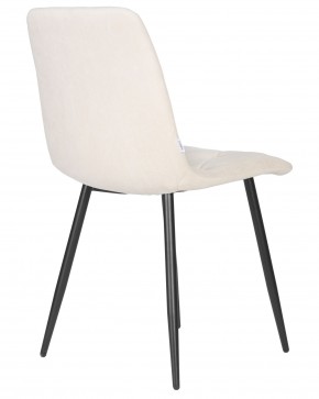 Стул обеденный DOBRIN CHILLY ROMBO, Бежевый Simple 44, основание черный в Игре - igra.ok-mebel.com | фото 4
