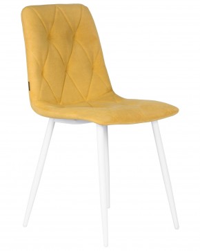 Стул обеденный DOBRIN CHILLY ROMBO, Горчичный Simple 15, основание белый в Игре - igra.ok-mebel.com | фото 2