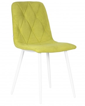 Стул обеденный DOBRIN CHILLY ROMBO, Лайм Simple 14, основание белый в Игре - igra.ok-mebel.com | фото