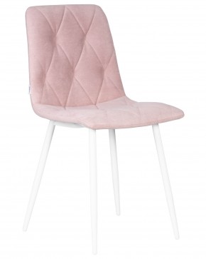 Стул обеденный DOBRIN CHILLY ROMBO, Розовый Simple 03, основание белый в Игре - igra.ok-mebel.com | фото