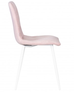 Стул обеденный DOBRIN CHILLY ROMBO, Розовый Simple 03, основание белый в Игре - igra.ok-mebel.com | фото 3