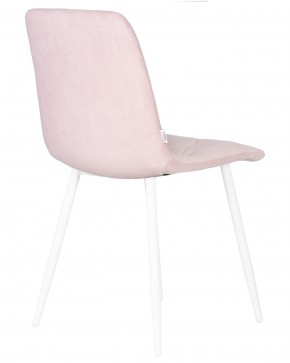 Стул обеденный DOBRIN CHILLY ROMBO, Розовый Simple 03, основание белый в Игре - igra.ok-mebel.com | фото 4