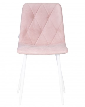 Стул обеденный DOBRIN CHILLY ROMBO, Розовый Simple 03, основание белый в Игре - igra.ok-mebel.com | фото 6