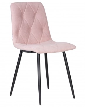 Стул обеденный DOBRIN CHILLY ROMBO, Розовый Simple 03, основание черное в Игре - igra.ok-mebel.com | фото