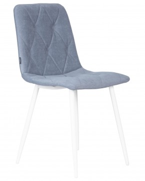 Стул обеденный DOBRIN CHILLY ROMBO, Серо-голубой Simple 26, основание белый в Игре - igra.ok-mebel.com | фото 2