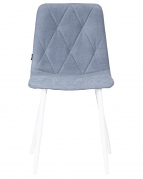Стул обеденный DOBRIN CHILLY ROMBO, Серо-голубой Simple 26, основание белый в Игре - igra.ok-mebel.com | фото 6