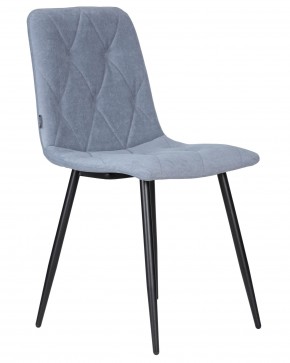 Стул обеденный DOBRIN CHILLY ROMBO, Серо-голубой Simple 26, основание черное в Игре - igra.ok-mebel.com | фото 2