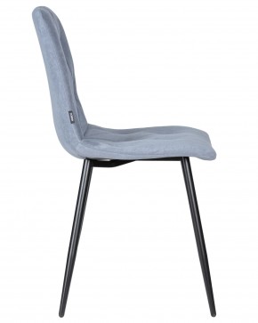 Стул обеденный DOBRIN CHILLY ROMBO, Серо-голубой Simple 26, основание черное в Игре - igra.ok-mebel.com | фото 3