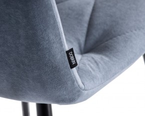 Стул обеденный DOBRIN CHILLY ROMBO, Серо-голубой Simple 26, основание черное в Игре - igra.ok-mebel.com | фото 7