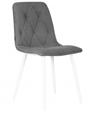 Стул обеденный DOBRIN CHILLY ROMBO, Серый Simple 33, основание белый в Игре - igra.ok-mebel.com | фото