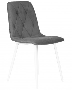 Стул обеденный DOBRIN CHILLY ROMBO, Серый Simple 33, основание белый в Игре - igra.ok-mebel.com | фото 2
