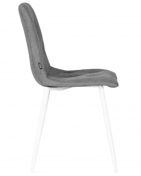 Стул обеденный DOBRIN CHILLY ROMBO, Серый Simple 33, основание белый в Игре - igra.ok-mebel.com | фото 3