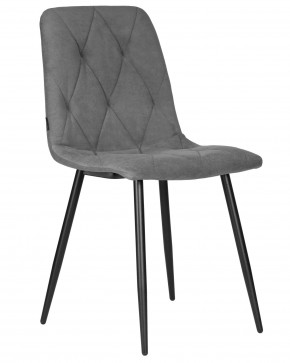 Стул обеденный DOBRIN CHILLY ROMBO, Серый Simple 33, основание черное в Игре - igra.ok-mebel.com | фото