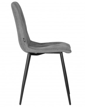 Стул обеденный DOBRIN CHILLY ROMBO, Серый Simple 33, основание черное в Игре - igra.ok-mebel.com | фото 3