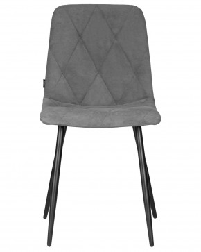 Стул обеденный DOBRIN CHILLY ROMBO, Серый Simple 33, основание черное в Игре - igra.ok-mebel.com | фото 6