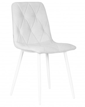 Стул обеденный DOBRIN CHILLY ROMBO, Светло-серый Simple 29, основание белое в Игре - igra.ok-mebel.com | фото