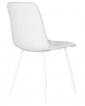 Стул обеденный DOBRIN CHILLY ROMBO, Светло-серый Simple 29, основание белое в Игре - igra.ok-mebel.com | фото 4