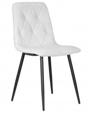 Стул обеденный DOBRIN CHILLY ROMBO, Светло-серый Simple 29, основание черный в Игре - igra.ok-mebel.com | фото