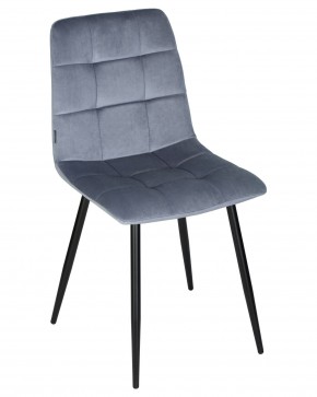 Стул обеденный DOBRIN CHILLY, Серо-голубой Holland 14, основание черное в Игре - igra.ok-mebel.com | фото 7