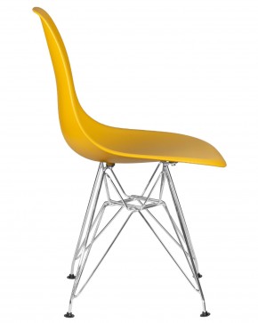 Стул обеденный DOBRIN DSR, ножки хром, цвет горчичный (Y-03) в Игре - igra.ok-mebel.com | фото 3