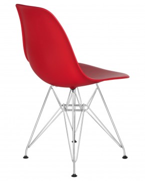 Стул обеденный DOBRIN DSR, ножки хром, цвет красный (R-02) в Игре - igra.ok-mebel.com | фото 4