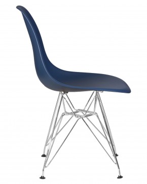 Стул обеденный DOBRIN DSR, ножки хром, цвет тёмно-синий (BE-12) в Игре - igra.ok-mebel.com | фото 3