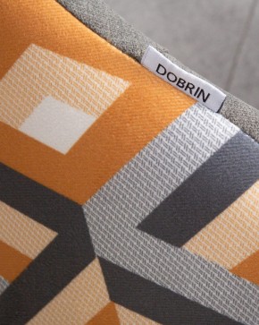 Стул обеденный DOBRIN MARKUS, ЭМАЛЬ ЧЕРНЫЙ МУАР ткань Candy Graphite+Escada Ochre в Игре - igra.ok-mebel.com | фото 10