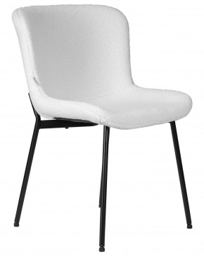 Стул обеденный DOBRIN MILO, черные ножки, белый букле (UF992-01) в Игре - igra.ok-mebel.com | фото