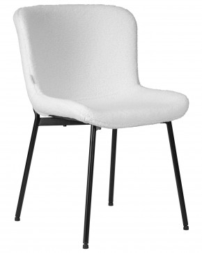 Стул обеденный DOBRIN MILO, черные ножки, белый букле (UF992-01) в Игре - igra.ok-mebel.com | фото 2