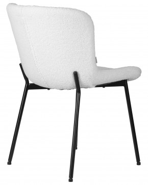 Стул обеденный DOBRIN MILO, черные ножки, белый букле (UF992-01) в Игре - igra.ok-mebel.com | фото 4