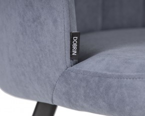 Стул обеденный DOBRIN NAOMI, ЭМАЛЬ ЧЕРНЫЙ МУАР велюр Catania Steel в Игре - igra.ok-mebel.com | фото 7