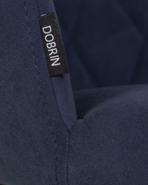 Стул обеденный DOBRIN ROBY, ЭМАЛЬ ЧЕРНЫЙ МУАР велюр Catania Dark Blue в Игре - igra.ok-mebel.com | фото 9