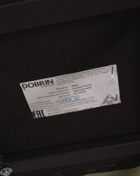 Стул обеденный DOBRIN ROBY, ЭМАЛЬ ЧЕРНЫЙ МУАР велюр Catania Forest в Игре - igra.ok-mebel.com | фото 12
