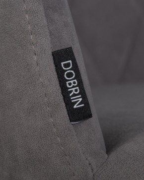 Стул обеденный DOBRIN ROBY, ЭМАЛЬ ЧЕРНЫЙ МУАР велюр Catania Stone в Игре - igra.ok-mebel.com | фото 7