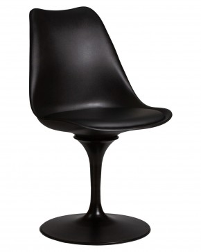 Стул обеденный DOBRIN TULIP, черное основание, цвет черный (B-03) в Игре - igra.ok-mebel.com | фото
