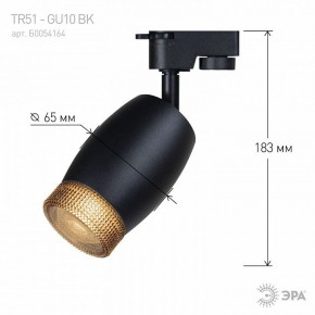 Светильник на штанге Эра  TR51 - GU10 BK в Игре - igra.ok-mebel.com | фото 4