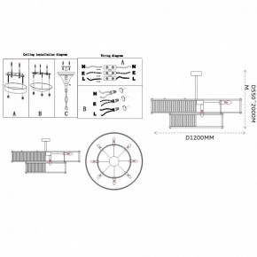 Светильник на штанге Imperiumloft RH Marais Round Chandelier 40,2668 в Игре - igra.ok-mebel.com | фото 11