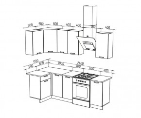 ТЕХНО Кухонный гарнитур угловой 1,8х1,1 м Компоновка №6 в Игре - igra.ok-mebel.com | фото 6