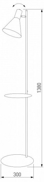 Торшер с полкой TK Lighting Jump 5864 Jump в Игре - igra.ok-mebel.com | фото 2