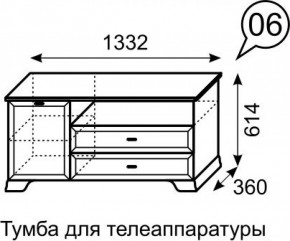 Тумба для телеаппаратуры Венеция 6 бодега в Игре - igra.ok-mebel.com | фото 2