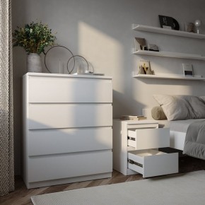 Тумба МАЛЬТА с двумя выдвижными ящиками, цвет белый в Игре - igra.ok-mebel.com | фото 4
