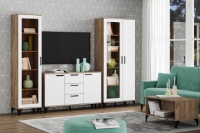 Тумба НМ 013.79 "Марсель" (Меренга/Дуб Крафт Табачный) в Игре - igra.ok-mebel.com | фото 3
