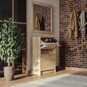 Тумба ОРИОН с двумя полками для обуви, цвет Дуб Сонома в Игре - igra.ok-mebel.com | фото 4