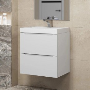 Тумба под раковину Uperwood Tanos 50 см, подвесная, белая матовая в Игре - igra.ok-mebel.com | фото
