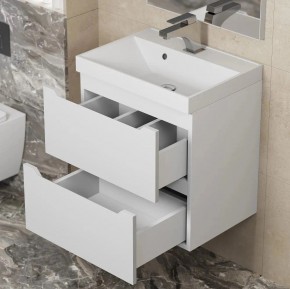 Тумба под раковину Uperwood Tanos 50 см, подвесная, белая матовая в Игре - igra.ok-mebel.com | фото 3