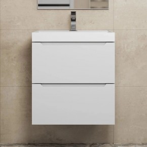 Тумба под раковину Uperwood Tanos 50 см, подвесная, белая матовая в Игре - igra.ok-mebel.com | фото 9