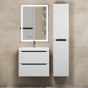Тумба под раковину Uperwood Tanos 60 см, подвесная, белая/графит в Игре - igra.ok-mebel.com | фото 13