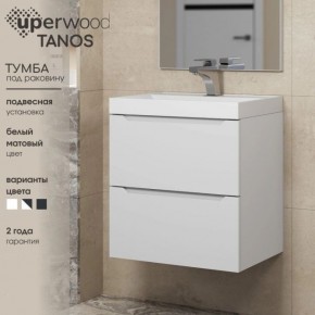 Тумба под раковину Uperwood Tanos 70 см, подвесная, белая матовая в Игре - igra.ok-mebel.com | фото 5
